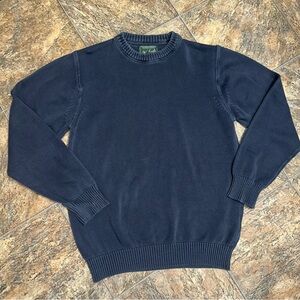 Woolrich Men’s M Navy Cotton Crewneck Pullover Sweater